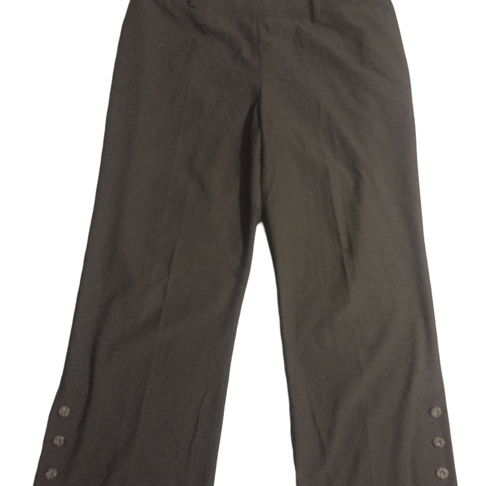 Sharon Young Black Pants with Button Accents